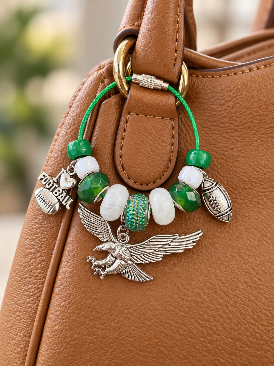 Green BIRDS Bag Charm