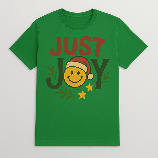 Just Joy Christmas Smiley Tee