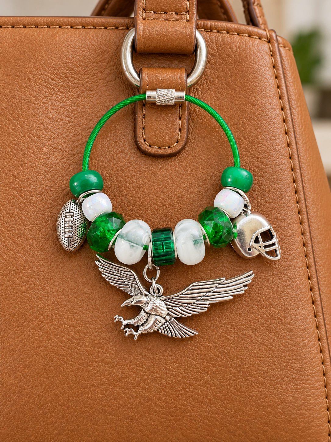 Green BIRDS Bag Charm