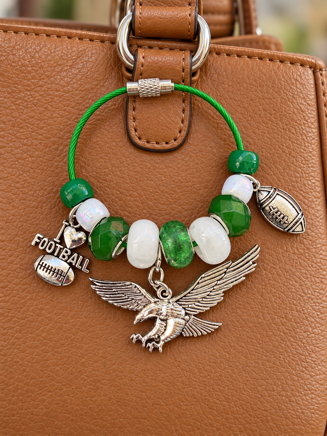 Green BIRDS Bag Charm