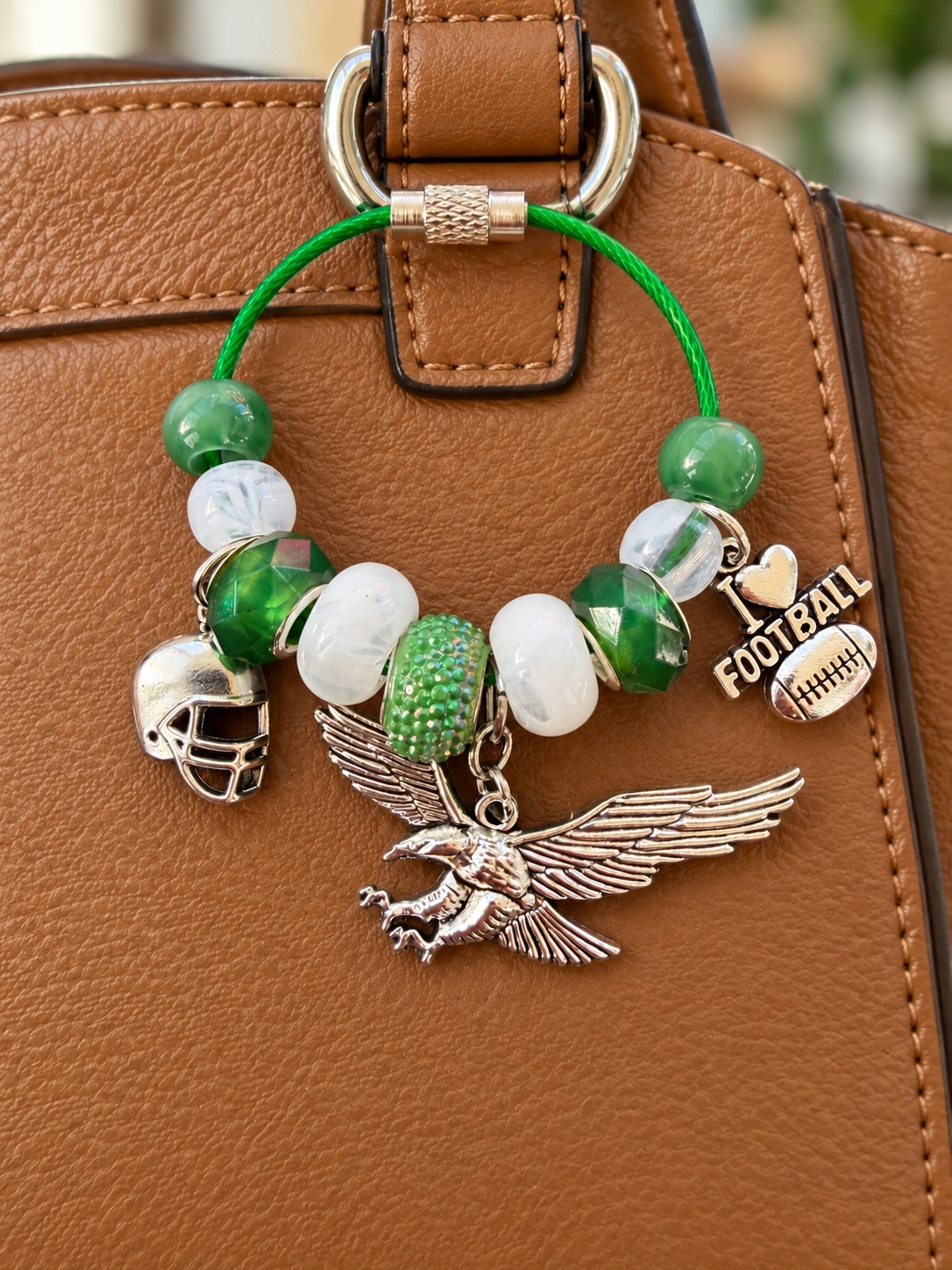 Green BIRDS Bag Charm