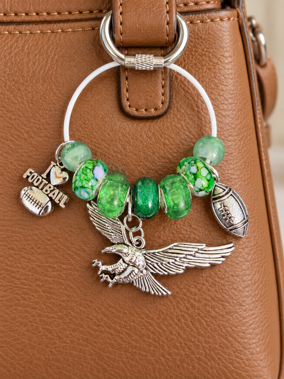 Green BIRDS Bag Charm