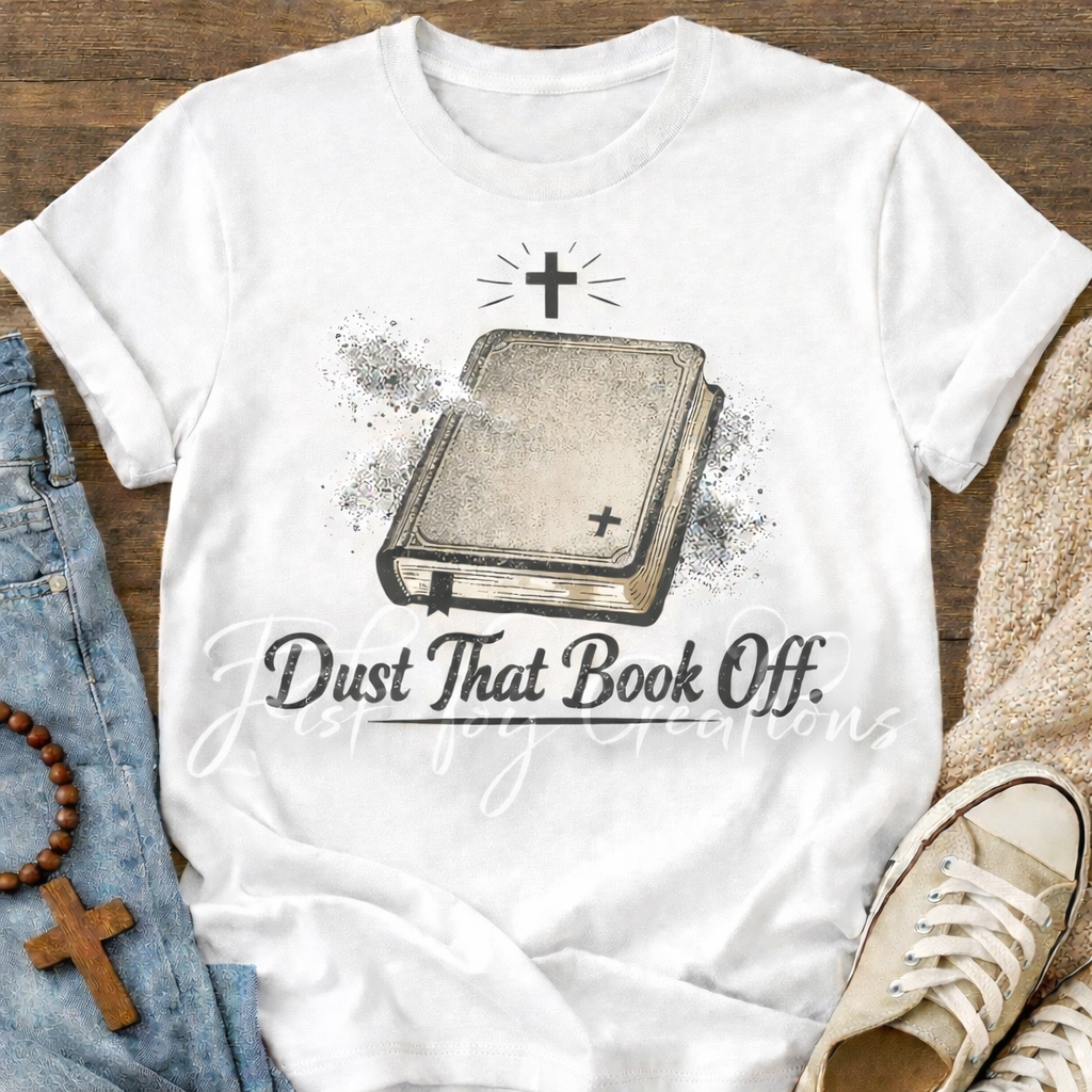 Dust that book off tee