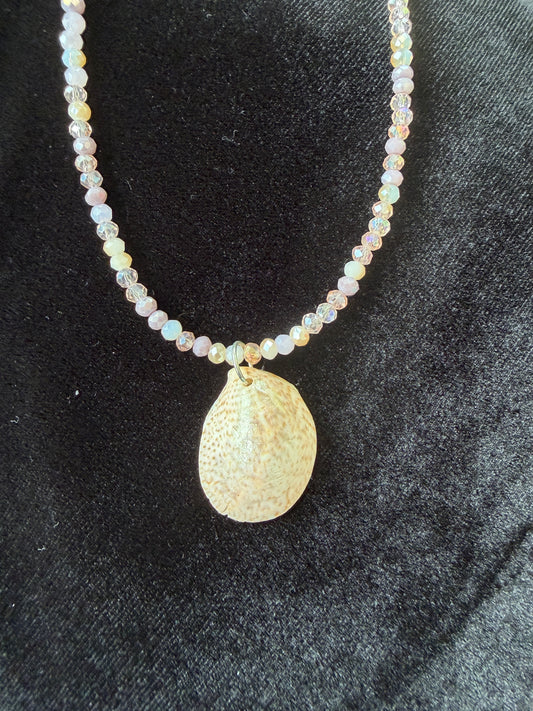 One of a kind cowrie shell necklace