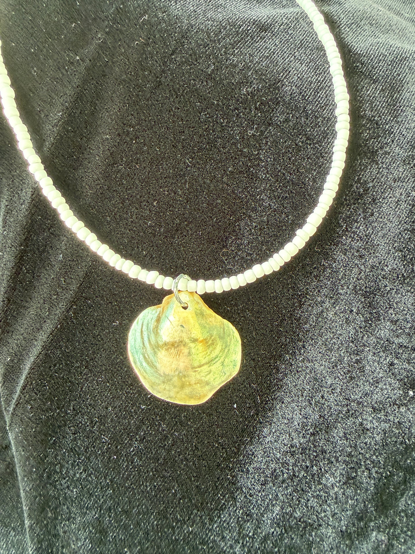 One of a kind Jingle shell necklace