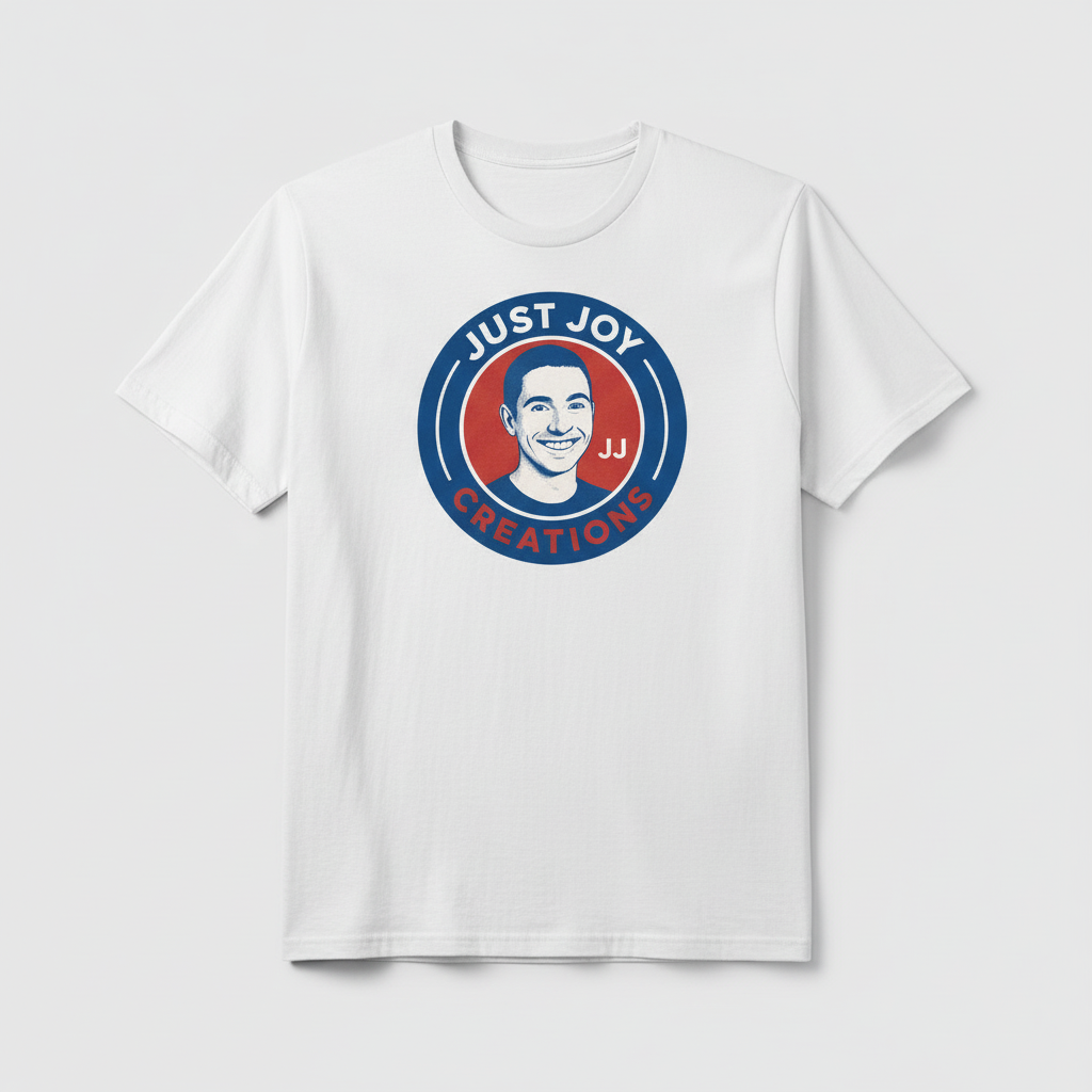 JJ Just Joy logo Tee
