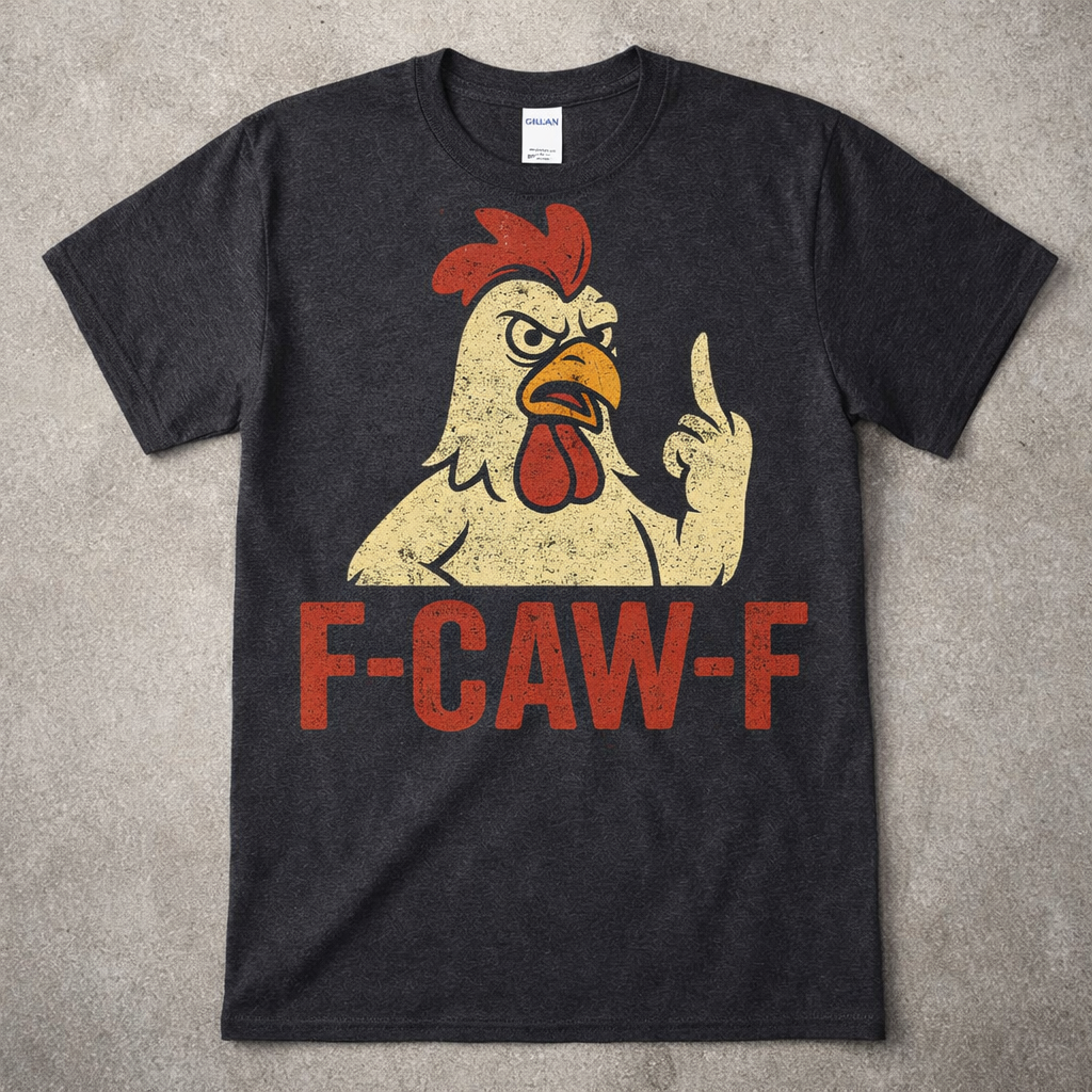 F-Caw-F  Bad Rooster Tee or Hoodie