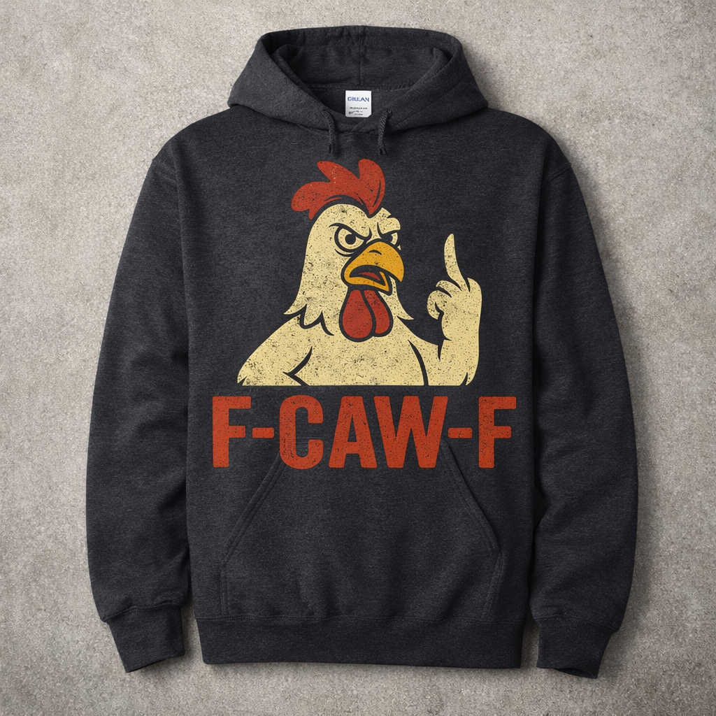 F-Caw-F  Bad Rooster Tee or Hoodie